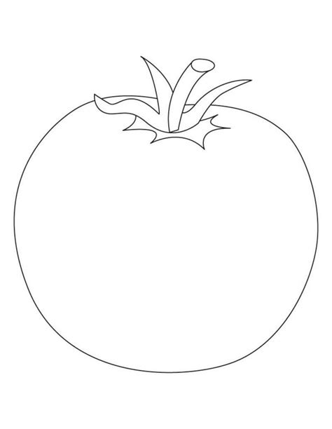 Coloriage Tomate Dessin Gratuit à Imprimer