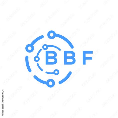 Bbf Letter Technology Logo Design On White Background Bbf Creative