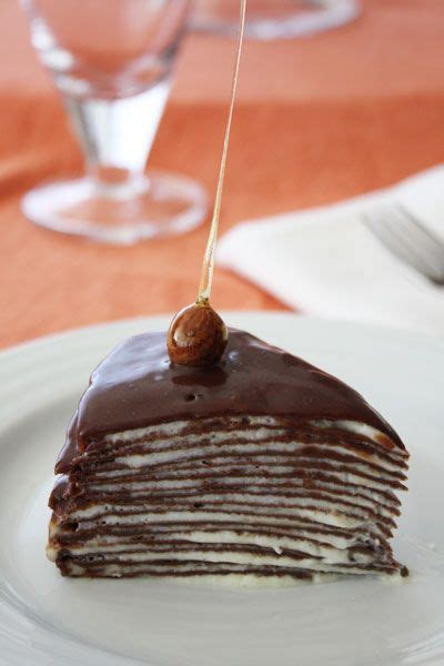 Chocolate Hazelnut Crepe Cake Dessarts Recipe Chocolate Crepes