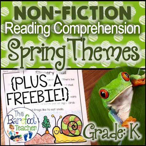 The Barefoot Teacher Spring Themed Reading Comprehension Pack Plus A
