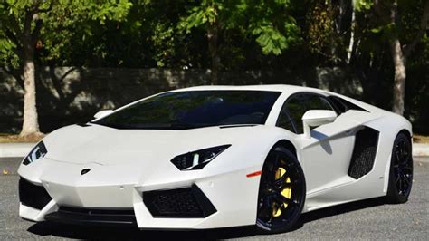 Matte White 2015 Lamborghini Aventador Coupe Is Well Optioned Motorious