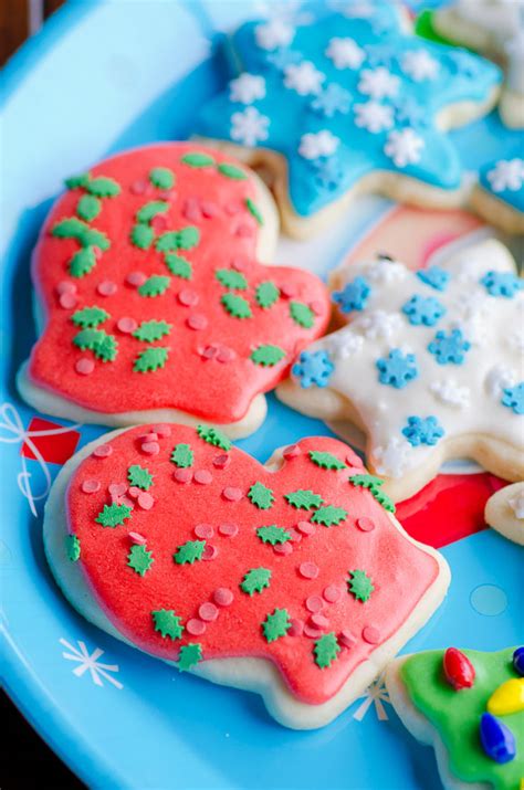 Soft Christmas Cut Out Sugar Cookies With Easy Icing