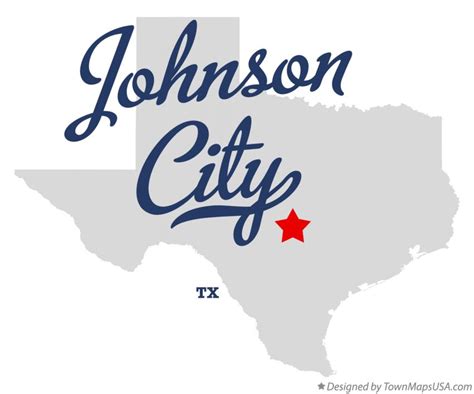 Map Of Johnson City Tx Texas