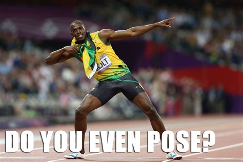 But that olympic gold medal — well, it has to go to somebody else this summer. Usain Bolt, DO YOU EVEN POSE? by Luis0004 on DeviantArt