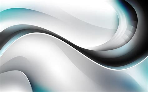 Abstract White Silver Cool Black Line Hd Wallpaper