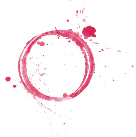 Ink Watercolor Painting Hand Painted Pink Drop Circle Png Download