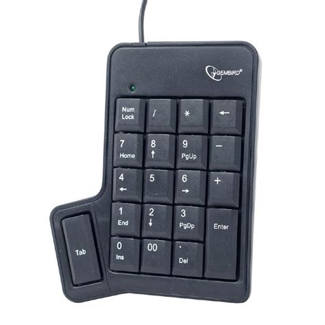 Gembird Usb Portable Numeric Keypad Calculator With Tab Key For Lap