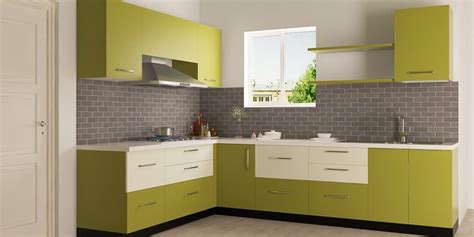 L shaped modular kitchen designs for modern kitchen interior. Buy Enzo L shaped Modular Kitchen Designed in BWR ply with ...
