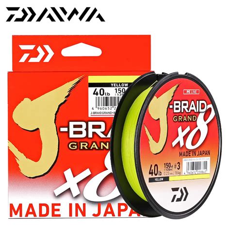 J Braid Grand Daiwa 150yd 300yd 8X Strands Braided PE Line Sizes