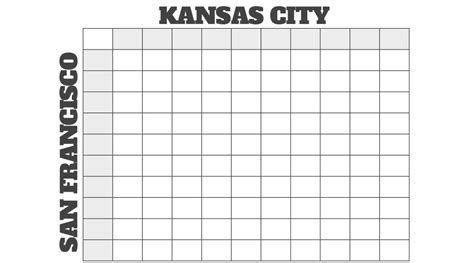 Printable Super Bowl Square Template Customize And Print