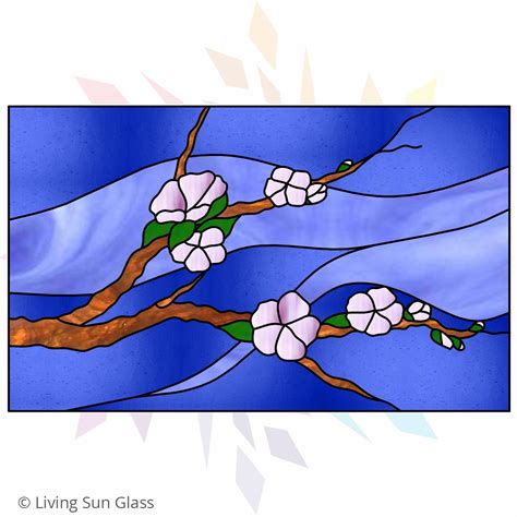 Cherry Blossoms Living Sun Glass