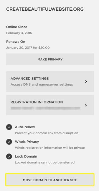 Transfer domain name from squarespace reg-names.com