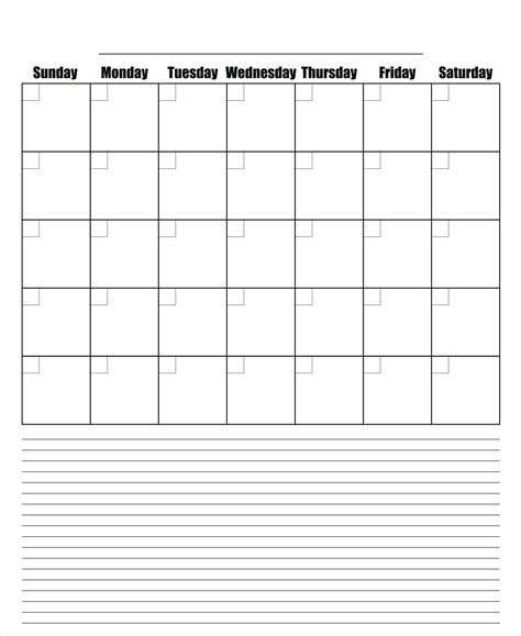 Printable Yearly Calendar With Boxes Calendar Printables Free Blank