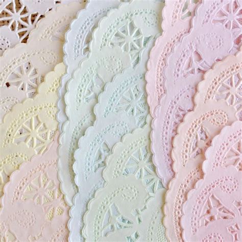 Pack 50 10 Inch Shabby Rustic Hand Dyed Paper Lace Doilies 2519413