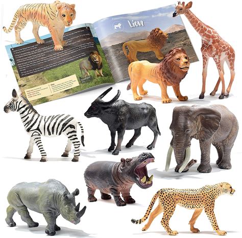 Musykrafties Jumbo African Jungle Animals Toy Figure Realistic Plastic