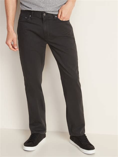 Straight Five Pocket Twill Pants For Men Old Navy