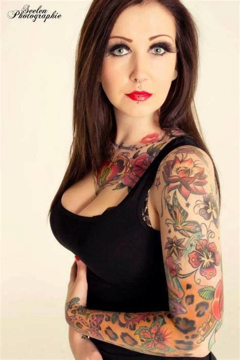Inked And Sexy The Stunning Model Ginga Loco Sexy Tattoos For Girls Beautiful Tattoos For