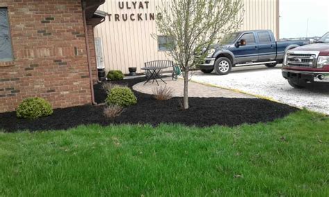 Black Mulch Rensselaer Landscaping Lawn Care And Fertilizing