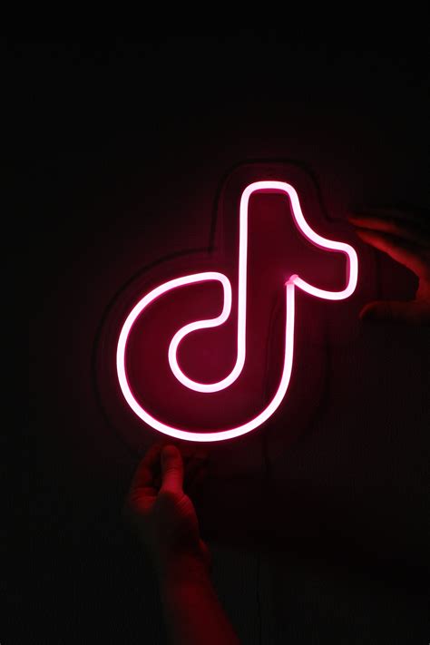 Tik Tok Pink Custom LED Neon Sign Select Your Color And Size Etsy