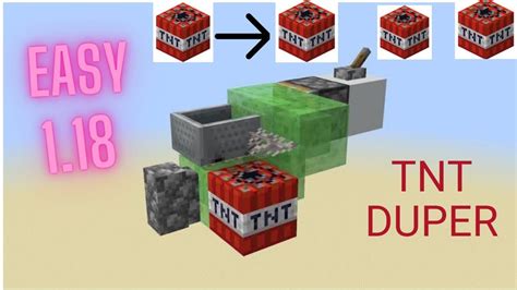 How To Make Tnt Duper In Minecraft 118 Youtube