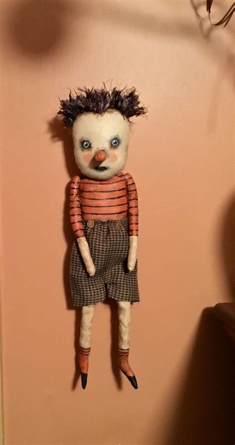 Weird Art Doll In Shorts Sandy Mastroni Odd Boy Doll Weird Etsy In