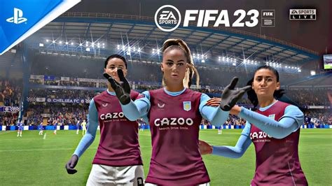 Fifa 23 Ps5 Chelsea Vs Aston Villa Barclays Womens 4k Youtube