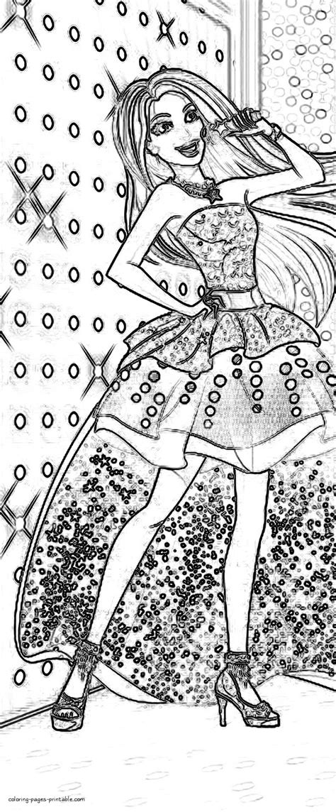 Royals royals poster royal blue shirts coloring book pages. Barbie in Rock 'n Royals free coloring pages 11 ...