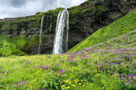 Seljalandsfoss Waterfall And Gljufrabui Waterfalls In South Iceland