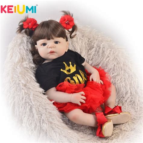Keiumi 23 Inch Fashion Reborn Alive Doll Full Body Silicone 57 Cm