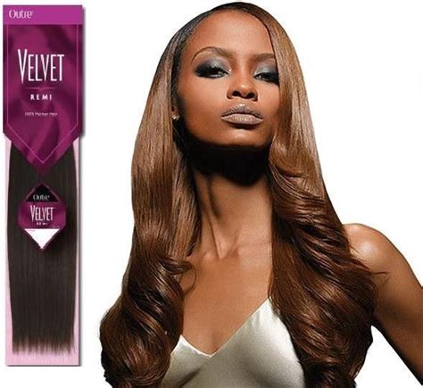 Outre Velvet Remi Yaki Human Hair Weaving Inch Half Pack Remy Human