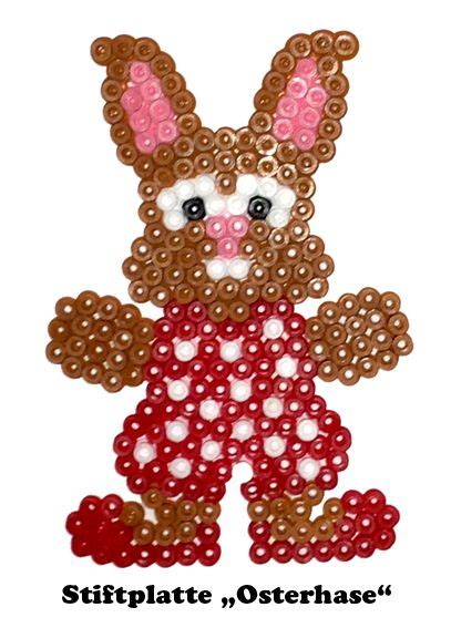 Ganz kreativ können sie werden mit bügelperlen. Easter bunny hama perler beads | Hama bügelperlen ...