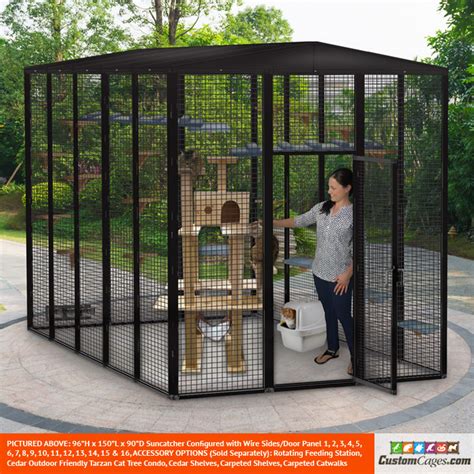96h X 150l X 90d Large Outdoor Cat Cage