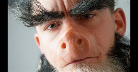 Prosthetic Pig Nose Looks Very Strange Make Up Pinterest Eyebrow