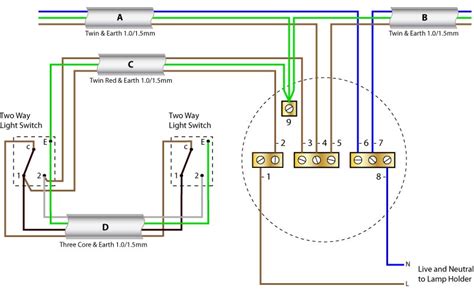 switch ceiling rose wiring diagrams