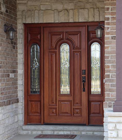 Exterior Doors With Sidelights Solid Mahogany Entry Doors