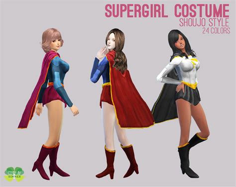 Spring4sims The Best Sims 4 Downloads And Cc Finds Supergirl Costume