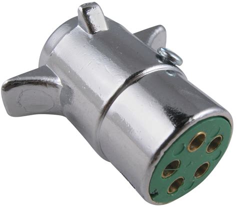 Hi, i'm briohny from accelerate auto electrics & air conditioning on. Pollak 5-Pole, Round Pin Trailer Wiring Connector - Chrome ...
