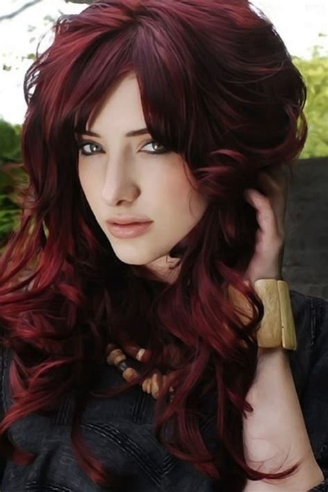 Cherry Red Hair Wave In 2020 Cherry Red Hair Red Hair Color Hair Color Highlights