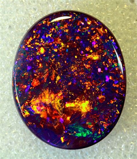 Australian Black Fire Opal Stones And Crystals Minerals And