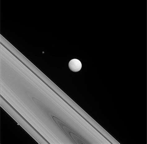 The Cassini Spacecraft Captured This Rare Photo Of Three Of Saturns