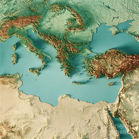 What do middle eastern countries border the mediterranean sea? Pictures Of The Mediterranean Sea