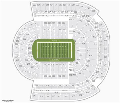 Lsu Tiger Stadium Seating Chart Rows Cabinets Matttroy