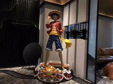 One Piece THOUSAND SUNNY Life Size Monkey D Luffy GK Resin Painted Statue EBay