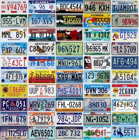Set Of 50 Usa License Plates All 50 Us States Included Ebay
