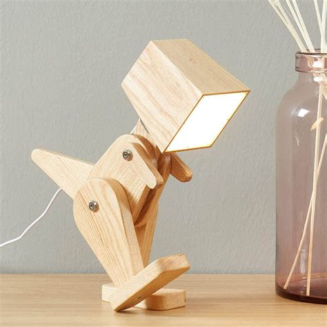 10 Playful Wooden Led Table Lamp Design Swan
