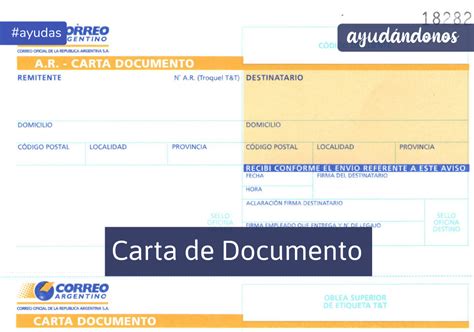 ᐈ Carta Documento Modelo Y Datos Obligatorios 2024