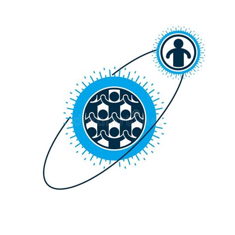 Society And Person Interaction Creative Logo Unique Vector Symbol