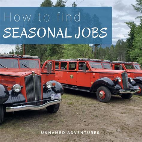 How to find seasonal jobs | Seasonal jobs, Seasonal work ...