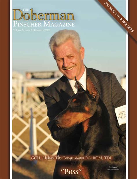 Doberman Pinscher Magazine Feb 2012 Ads By Mcguire Magazines Issuu