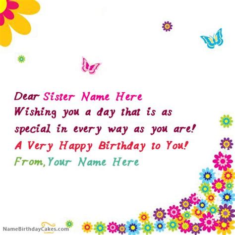 We did not find results for: Write name on Butterflies Birthday Card for Sister - Happy ...